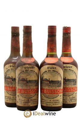 Calvados Vieux du Pays d'Auge Le Buisson Napoléon Robert Leclerc ---- - Lot de 4 Bottles