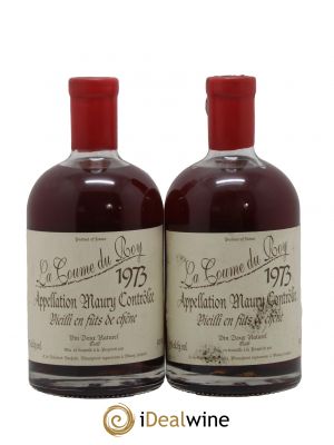 Maury Vin Doux Naturel Vieilli en Fûts de Chêne Domaine de la Coume du Roy 50cl 1973 - Lot de 2 Bottles