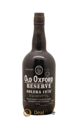 Vins Etrangers Old Oxford Reserve Solera ---- - Lot de 1 Bottle