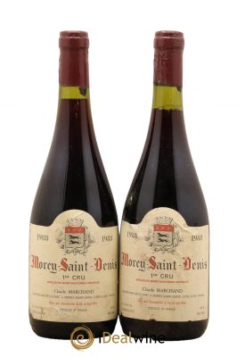 Morey Saint-Denis 1er Cru Domaine Claude Marchand 1988 - Lot de 2 Bottiglie