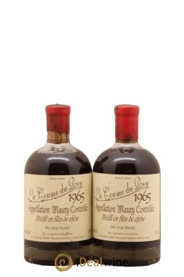 Maury Vin Doux Naturel Vieilli en Fûts de Chêne Domaine de la Coume du Roy 50Cl 1965 - Lot de 2 Bottiglie