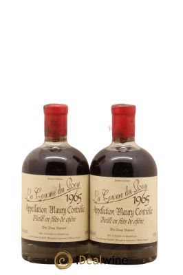 Maury Vin Doux Naturel Vieilli en Fûts de Chêne Domaine de la Coume du Roy 50Cl 1965 - Lot of 2 Bottles