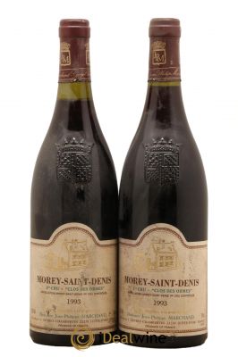 Morey Saint-Denis 1er Cru Clos des Ormes Domaine Jean-Philippe Marchand 1993 - Lot of 2 Bottles