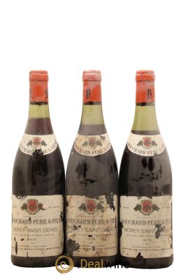 Morey Saint-Denis Bouchard Père & Fils 1979 - Lot of 3 Bottles