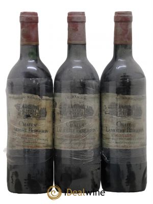Château Lamothe Bergeron Cru Bourgeois  1985 - Lotto di 3 Bottiglie