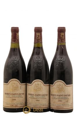 Morey Saint-Denis 1er Cru Clos des Ormes Domaine Jean-Philippe Marchand 1993 - Lot de 3 Bottiglie