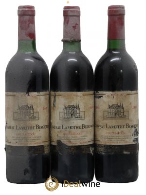 Château Lamothe Bergeron Cru Bourgeois 1989 - Lot de 3 Bottiglie