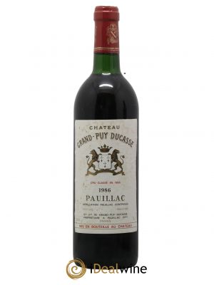 Château Grand Puy Ducasse 5ème Grand Cru Classé 1986 - Lot de 1 Bottiglia