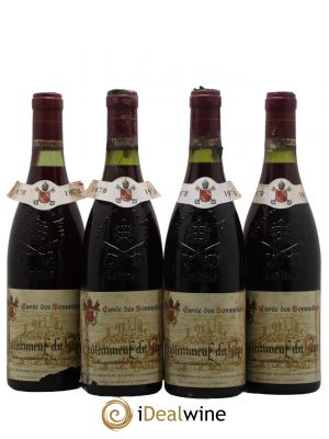 Châteauneuf-du-Pape Cuvée des Sommeliers Domaine Jacques Mestre 1978 - Lot of 4 Bottles