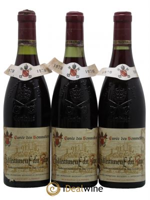 Châteauneuf-du-Pape Cuvée des Sommeliers Domaine Jacques Mestre 1978 - Lot de 3 Flaschen