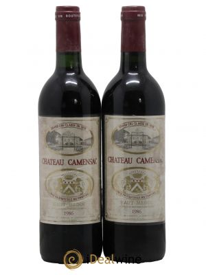 Château Camensac 5ème Grand Cru Classé 1986 - Lot de 2 Bottles
