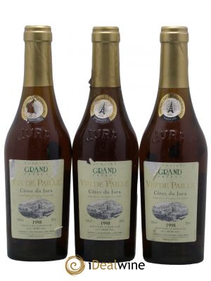 bottiglie Côtes du Jura Vin de Paille Domaine Grand Frères 1998 - Lotto di 3 Mezza bottiglias