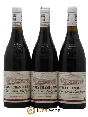 Gevrey-Chambertin 1er Cru Lavaux Saint Jacques Domaine Jean-Philippe Marchand 1995 - Lot of 3 Bottles