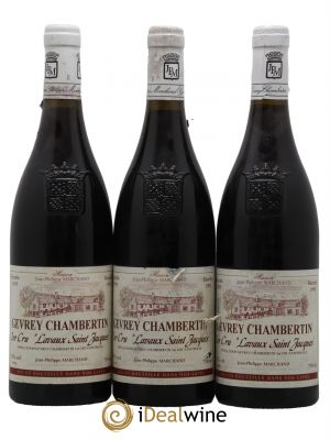 Gevrey-Chambertin 1er Cru Lavaux Saint Jacques Domaine Jean-Philippe Marchand 1995 - Lotto di 3 Bottiglie