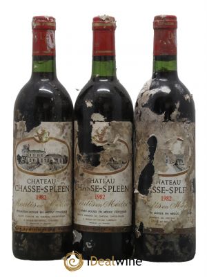Château Chasse Spleen 1982 - Lot de 3 Bottiglie