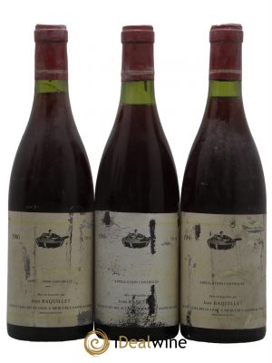 Mercurey Domaine Raquillet 1986 - Lot of 3 Bottles