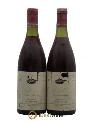 Mercurey Domaine Raquillet 1986 - Lot of 2 Bottles