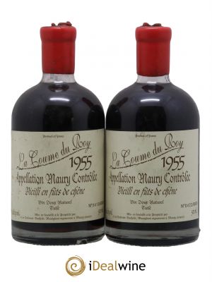 Maury Vin Doux Naturel Tuilé Vieilli en Fûts de Chêne Domaine de la Coume du Roy 50 cl 1955 - Lot de 2 Bottles