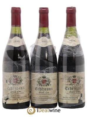 Echezeaux Grand Cru Vieilles Vignes Bruno Desauney-Bissey  1993 - Lot of 3 Bottles