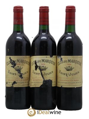 Clos du Marquis  1989 - Posten von 3 Flaschen