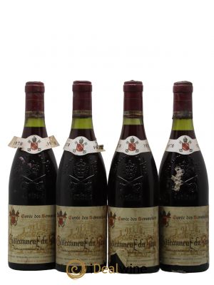 Châteauneuf-du-Pape Cuvée des Sommeliers Domaine Jacques Mestre 1978 - Posten von 4 Flaschen