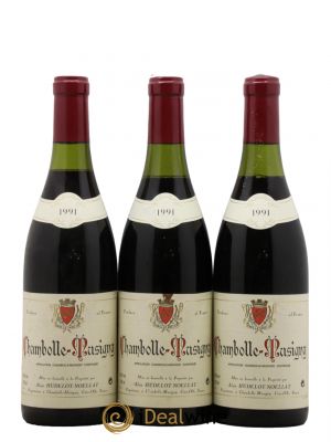 Chambolle-Musigny Hudelot-Noëllat  1991 - Lot of 3 Bottles