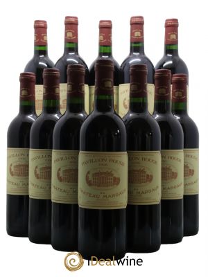 Bottiglie Pavillon Rouge du Château Margaux Second Vin 1996 - Lot de 12 Bottiglie