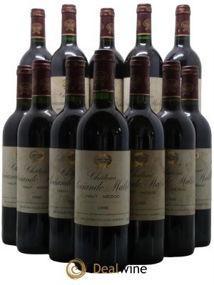 Château Sociando Mallet  1996 - Lotto di 12 Bottiglie