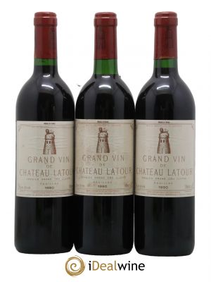 Château Latour 1er Grand Cru Classé  1990 - Posten von 3 Flaschen