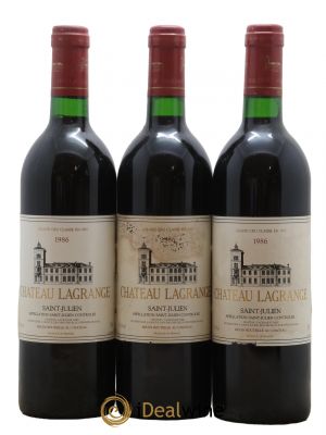 Château Lagrange 3ème Grand Cru Classé  1986 - Posten von 3 Flaschen