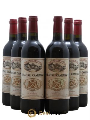 Château Camensac 5ème Grand Cru Classé 1996 - Lot de 6 Flaschen
