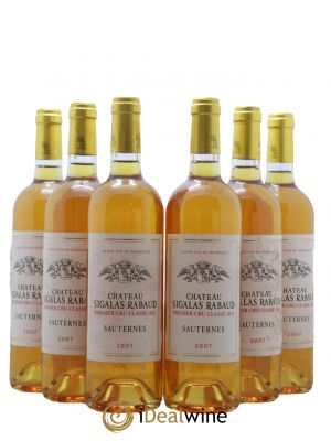 Château Sigalas Rabaud 1er Grand Cru Classé  2007 - Lotto di 6 Bottiglie