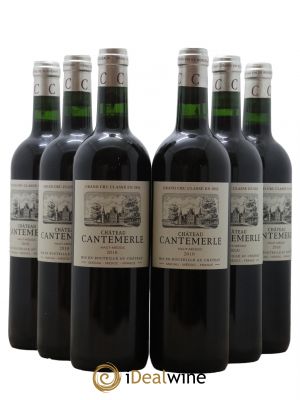 Château Cantemerle 5ème Grand Cru Classé  2010 - Lot of 6 Bottles