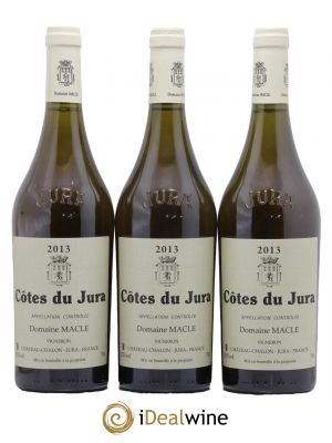 Côtes du Jura Jean Macle  2013 - Lot of 3 Bottles