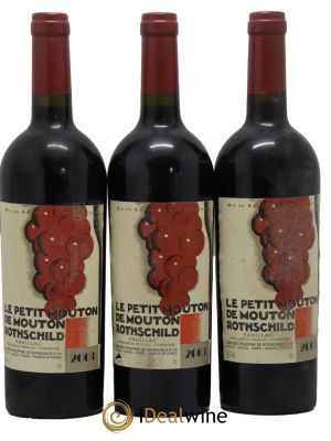 Petit Mouton Second Vin  2003 - Lotto di 3 Bottiglie