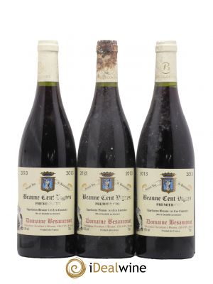 Beaune 1er Cru Les Cent Vignes Domaine Besancenot 2013 - Lot de 3 Flaschen