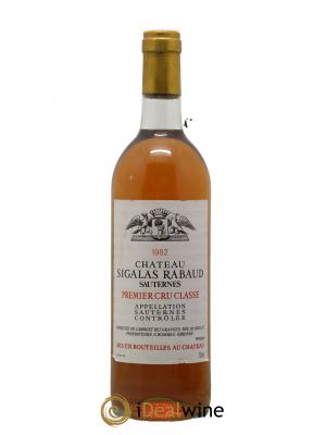 Château Sigalas Rabaud 1er Grand Cru Classé 1982 - Lot de 1 Bottiglia
