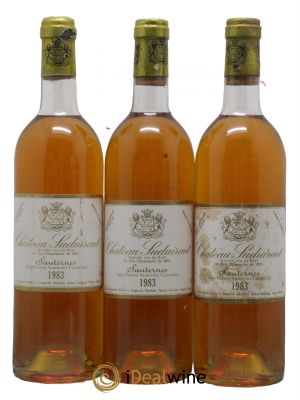 Château Suduiraut 1er Grand Cru Classé 1983 - Lot de 3 Bottles