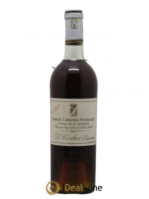 Château Lafaurie-Peyraguey 1er Grand Cru Classé 1922 - Lot de 1 Bottiglia