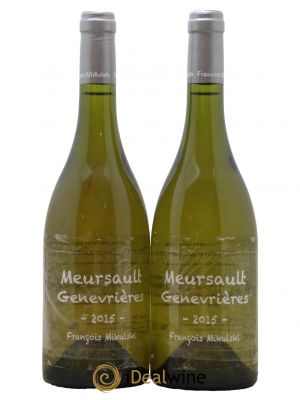 Meursault 1er Cru Les Genevrières François Mikulski  2015 - Lot of 2 Bottles