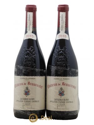 Châteauneuf-du-Pape Château de Beaucastel Famille Perrin 2015 - Lot de 2 Bottles