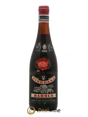 Barolo DOCG Giordano Riserva 1968 - Lotto di 1 Bottiglia