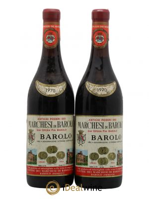Barolo DOCG Marchesi di Barolo 1970 - Lot de 2 Bottiglie