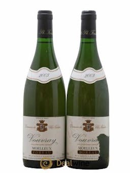 Vouvray Moelleux Clos Naudin - Philippe Foreau  2003 - Lot of 2 Bottles