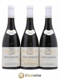 Vosne-Romanée Mongeard-Mugneret (Domaine) 2012 - Lot de 3 Bottles