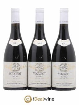 Vougeot 1er Cru Mongeard-Mugneret (Domaine) 2012 - Lot de 3 Bottiglie