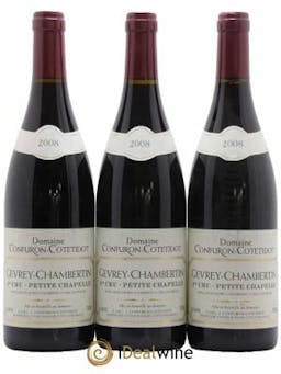 Gevrey-Chambertin 1er Cru Petite Chapelle Confuron-Cotetidot  2008 - Lotto di 3 Bottiglie