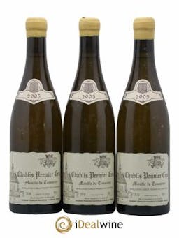 Chablis 1er Cru Montée de Tonnerre Raveneau (Domaine)  2005 - Lot of 3 Bottles