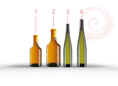 Liste des formats de bouteille de Jura et d'Alsace