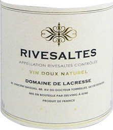Acheter vin Rivesaltes Lacresse (Domaine de) 1958 (lot: B2252665-760)